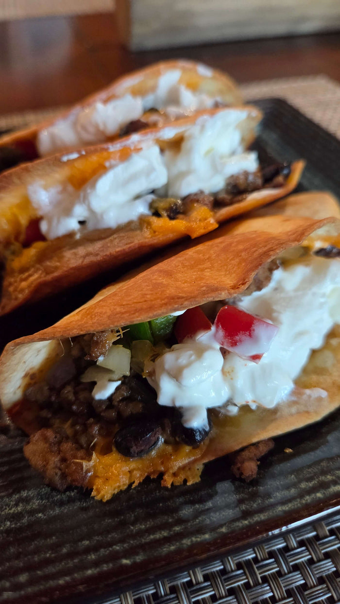 Crispy Baked Ground Turkey Tacos