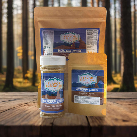 Flavor Expedition Co. Western Dawn - Green Chile Chipotle Seasoning in 3 available sizes