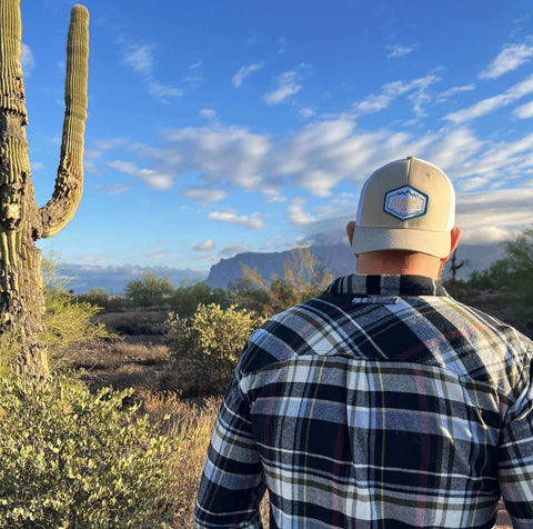Flavor Expedition Co. Logo Patch Hat - Khaki / White