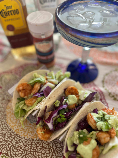Volcanic Shrimp Tacos
