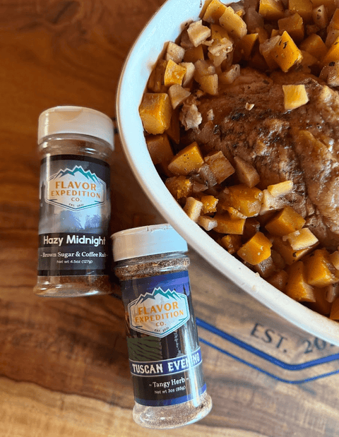 Autumn Harvest Crockpot Pork Loin (Tuscan Style!)