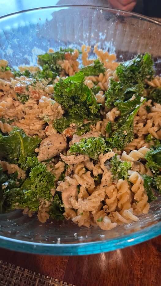 Kale Pasta Chicken Caesar Salad