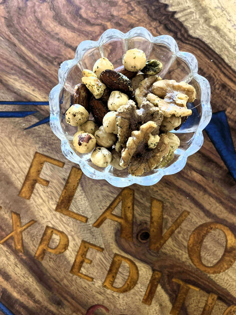 Nut Your Average Snack: Rosemary Red Pepper Parm Spiced Nuts