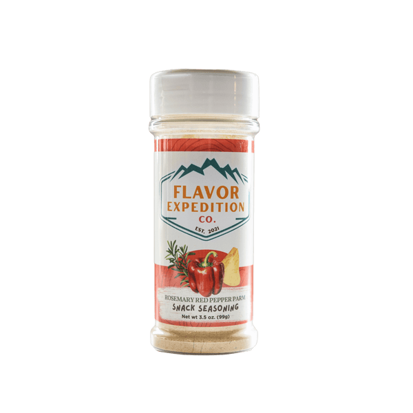 Rosemary Red Pepper Parm Seasoning by Flavor Expedition, perfect for elevating snacks and meals.