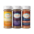 Wings N Things Seasoning Pack featuring Island Sunrise, Mellow Dusk, and Volcanic Sunset spice jars.