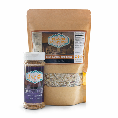 Flavor Expedition seasoning package with a jar on a white background