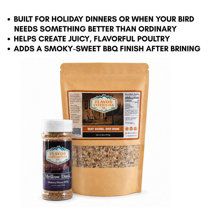 Spice jar and packaging with text about seasoning for poultry on a white background
