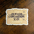 Flavor Expedition Co. "Timeworn Map" Weatherproof Sticker