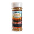 Chili Lime Basil Seasoning from Slow Noon in a clear bottle with colorful label, perfect for adding flavor to dishes.