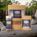 Hickory Honey BBQ Seasoning products by Mellow Dusk displayed against a natural background.