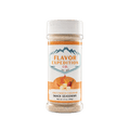 Spicy White Cheddar snack seasoning container with 'Flavor Expedition Co.' label on a white background