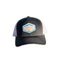Flavor Expedition Co Patch Hat - Charcoal / White adjustable hat with vibrant logo.
