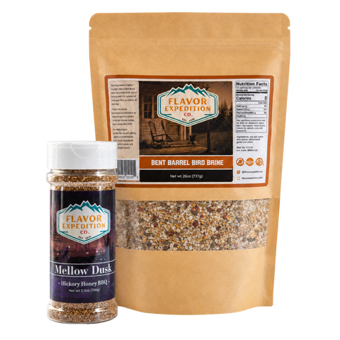 Flavor Expedition Co. seasoning package and jar on a white background