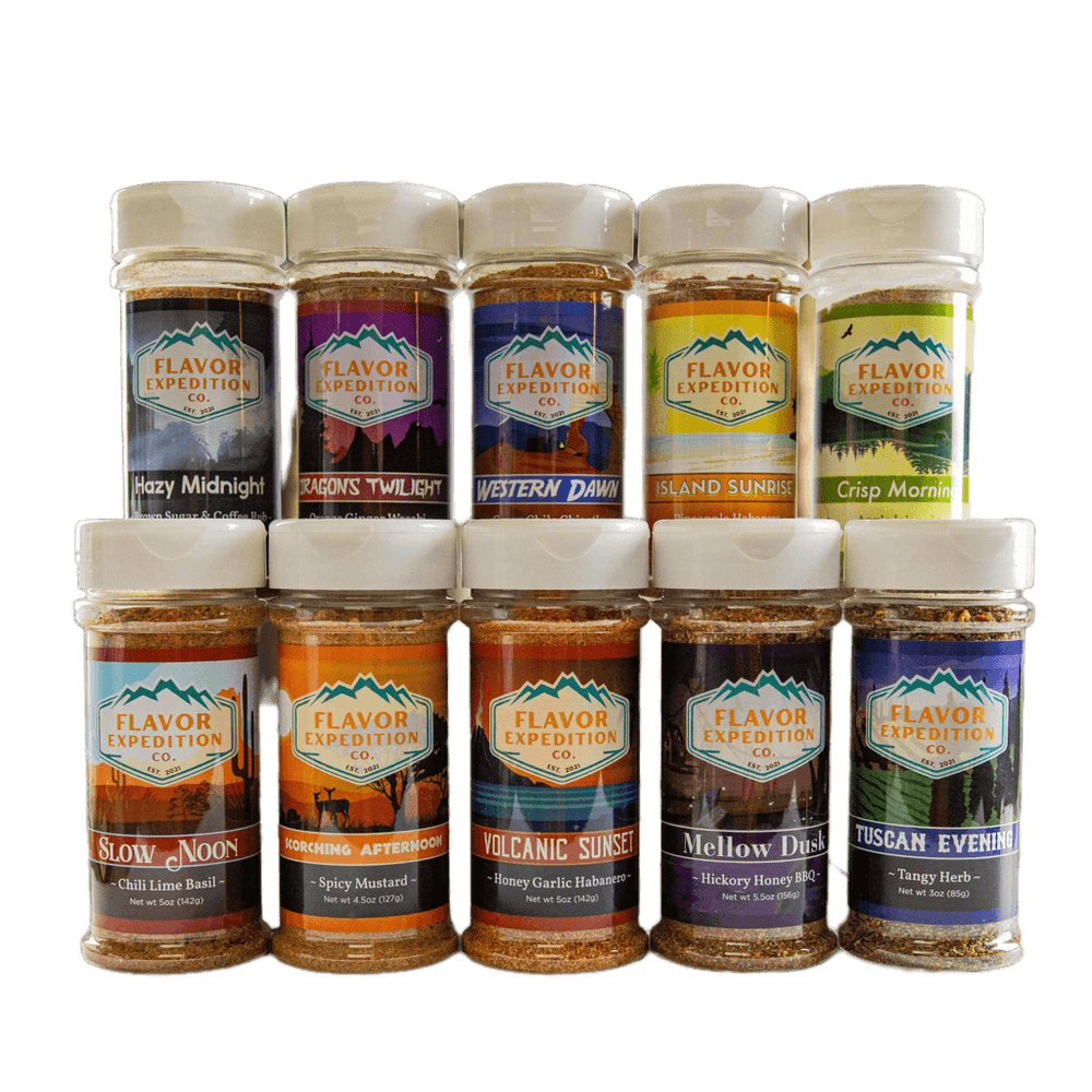 Gimme All of Em Seasoning Pack showcasing a variety seasoning pack with ten flavorful blends.