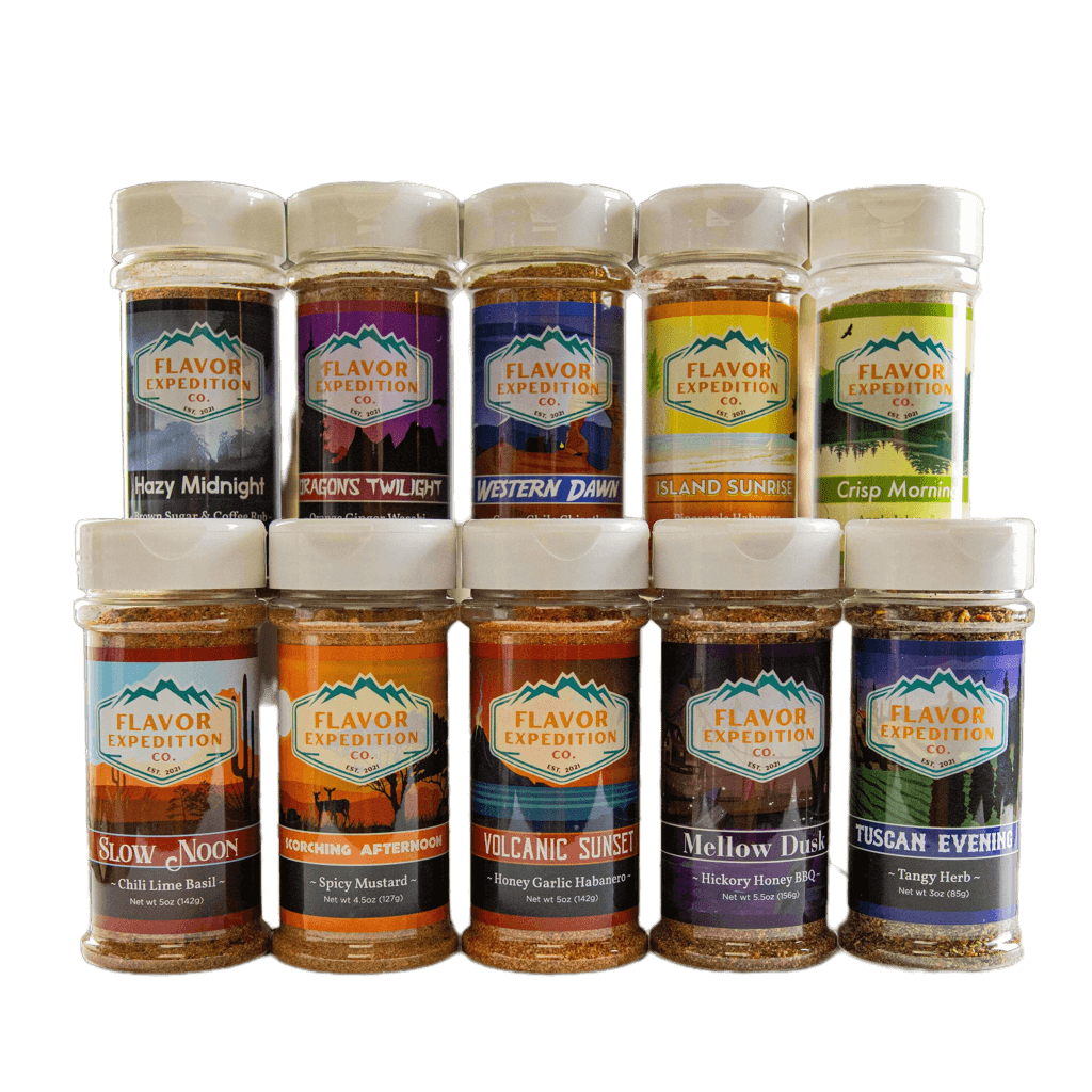 Gimme All of Em Seasoning Pack showcasing a variety seasoning pack with ten flavorful blends.