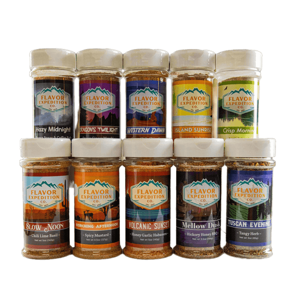 Gimme All of Em Seasoning Pack showcasing a variety seasoning pack with ten flavorful blends.