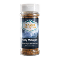 Brown Sugar & Coffee Rub by Flavor Expedition Co. in a 4.5oz jar labeled Hazy Midnight.